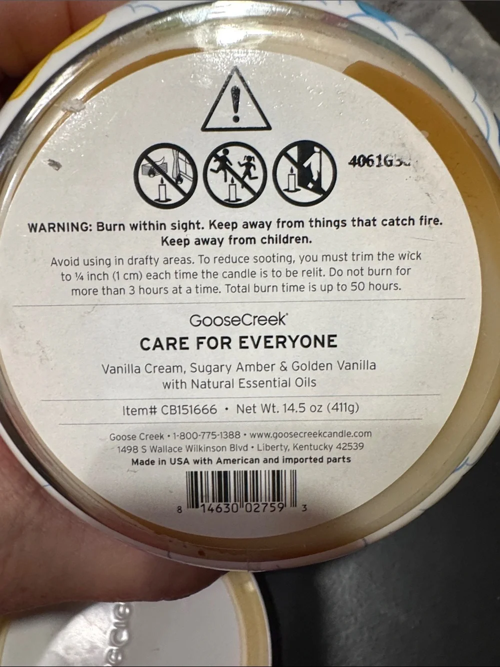 Goose Creek Candle CARE BEARS 14.5 Oz Triple Wick Candle CARE FOR EVERYONE 🌈 NEW